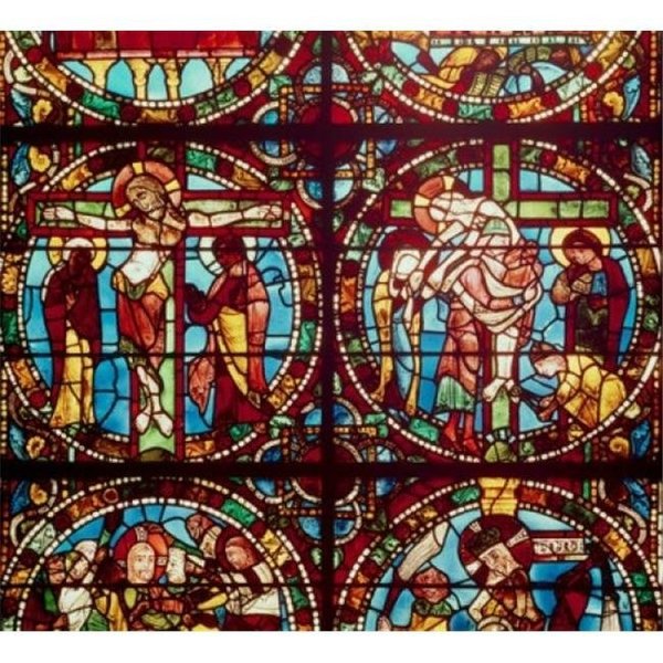 Superstock Superstock SAL3815401621 Crucifixion Stained Glass Chartres Cathedral France Poster Print; 18 x 24 SAL3815401621